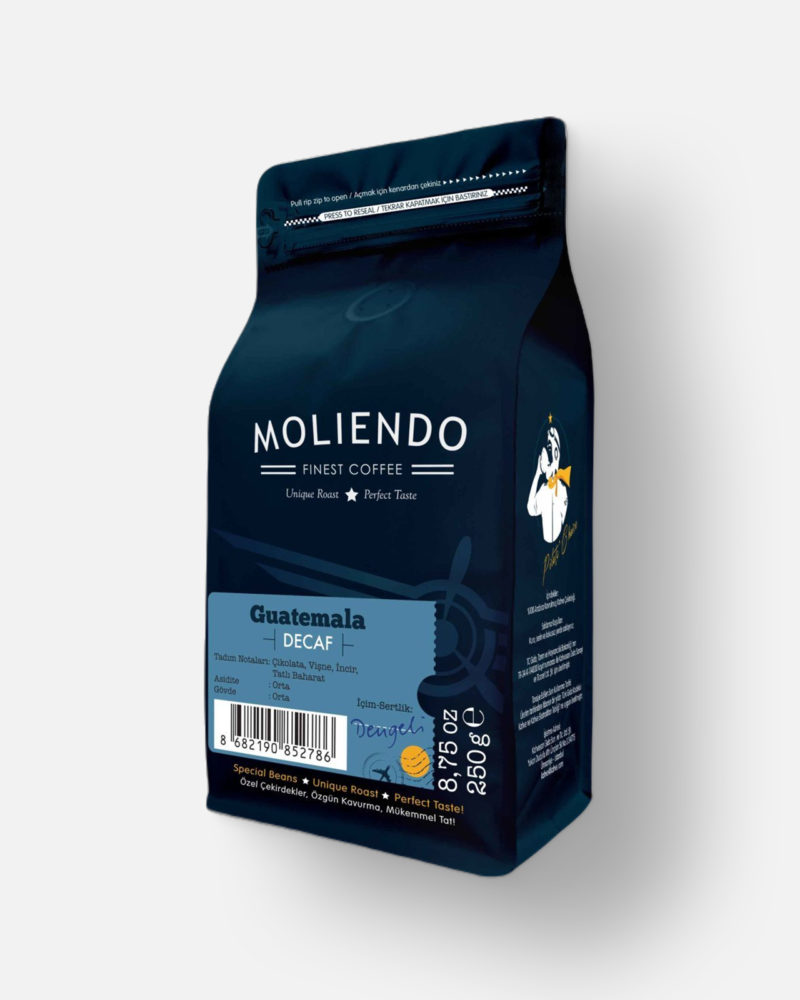 Moliendo Guatemala Decaf (Kafeinsiz) Yöresel Kahve 250 gr.